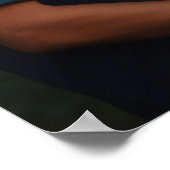 Bruiloft zitgrafiek met foto elegant bewerkbaar poster (Hoek)