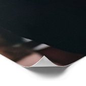 Bruiloft zitgrafiek met foto elegant poster (Hoek)