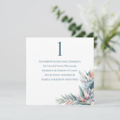 Bruiloft zitgrafiek-Tropische droom Kaart (Staand voorkant)