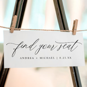 Bruiloft zitgrafiek Vind uw stoel Kaart