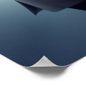 Bruiloft zitkaart met foto winter wonderland poster (Hoek)