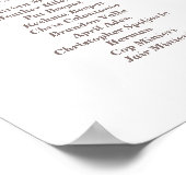 Bruiloft zitkaart reis thema elegant modern poster (Hoek)