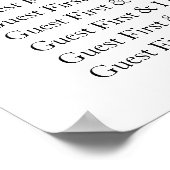 Bruiloft Zitkaarten | 12 Tabel Blauw Abstract Poster (Hoek)