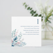 Bruiloft Zitkaarten - Pastel Botanical- Kaart (Staand voorkant)