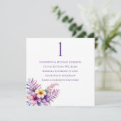 Bruiloft Zitkaarten - Waterverf Island Romance Kaart (Staand voorkant)