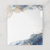 Bruiloft zitplaatsen plaatskaartje (Buitenkant ongevouwen)