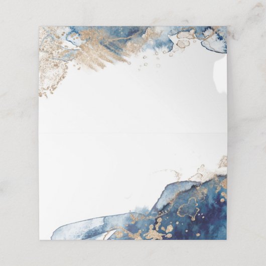 Bruiloft zitplaatsen plaatskaartje (Buitenkant ongevouwen)