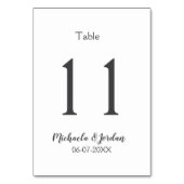 Bruiloft zitplaatskaart verjaardag jubileum kaart (Achterkant)