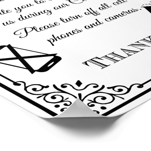 bruiloft zonder stopcontact poster (Hoek)