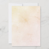 Bruiloft zonnebloemen groen rustiek geel kaart (Achterkant)