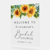 Bruiloft Zonnekleurige Eucalyptus Bruidsshower Wel Acryl Bord (Hoek)