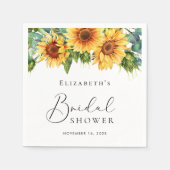 Bruiloft Zonnekraan Eucalyptus Aquarel Servet (Voorkant)