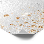 Bruiloft Zonnestroom zilver goud welkom Poster (Hoek)