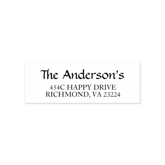 Bruiloft Zwart en Wit Populair Thema Zelfinktende Stempel (Design)