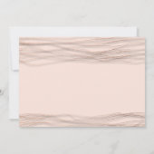 Bruiloft Zwart Roos Poeder Delicate Lines Vogels Kaart (Achterkant)