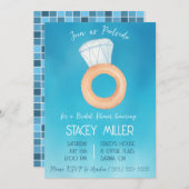 Bruiloft Zwembadfeest Verlovingsring Bruidsjonker Kaart (Voorkant / Achterkant)