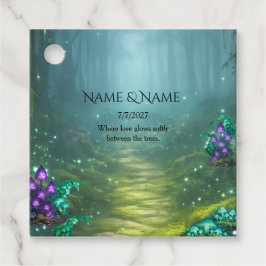 Bruiloftcollectie met Bioluminescente Elegantie Bedankjes Labels