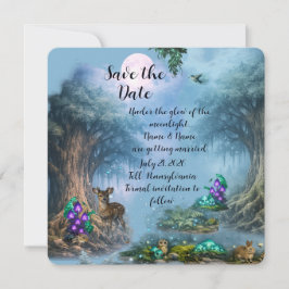 Bruiloftcollectie met Bioluminescente Elegantie Save The Date
