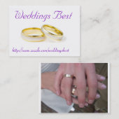 Bruiloften Best Visitekaartje (Voorkant / Achterkant)