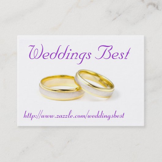 Bruiloften Best Visitekaartje (Voorkant)