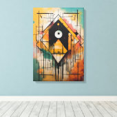 Bruiloften Cadeaus Geniet van de Herinneringen Fot Canvas Afdruk (Insitu (Houten vloer))