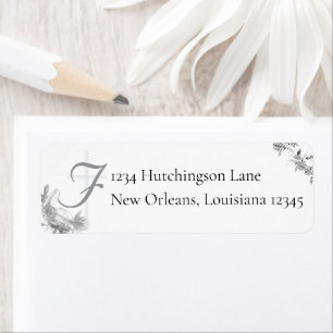 Bruiloften Eenheid Monogrammed Retouradres Etiket