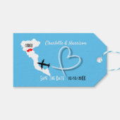 Bruiloften in het buitenland bestemming Korfoe Sav Cadeaulabel (Voorkant (Horizontaal))