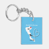 Bruiloften in het buitenland bestemming Korfoe Sav Sleutelhanger (Voorkant Links)