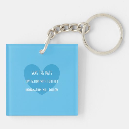 Bruiloften in het buitenland bestemming Korfoe Sav Sleutelhanger (Achterkant)