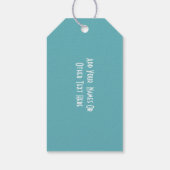 Bruiloften in het buitenland Cyprus gepersonalisee Cadeaulabel (Achterkant)