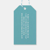 Bruiloften in het buitenland Cyprus Save the Date Cadeaulabel (Achterkant)