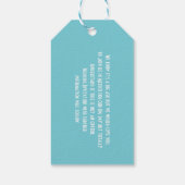 Bruiloften in het buitenland Mexico Save the Date Cadeaulabel (Achterkant)