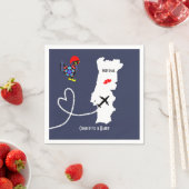 Bruiloften in het buitenland Portugal gepersonalis Servetten (Insitu)