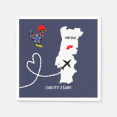 Bruiloften in het buitenland Portugal gepersonalis Servetten (Voorkant)