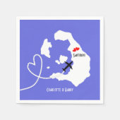 Bruiloften in het buitenland Santorini gepersonali Servetten (Voorkant)