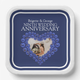 bruiloften Jubileum foto hart Papieren Bordje