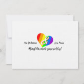 bruiloften met homoseksuele voorstellen kaart (Achterkant)