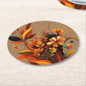 Bruiloften Uitnodigingen & Briefpapier Sla de data Ronde Kartonnen Onderzetter (Gebogen)