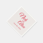 bruiloften, Verlovingen - ROOD Kleur Servet (Hoek)