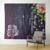 Bruiloftfeest achtergrond bloemenslingers met maso wandkleed (In Situ (horizontaal))