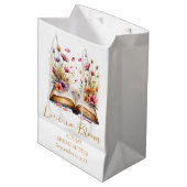 Bruiloftfeest Love In Bloom Medium Cadeauzakje (Voorkant Gekanteld)