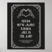 Bruiloftfeest met Halloween Guess How Many spel Poster (Voorkant)