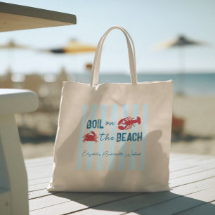 Bruiloftfeest met kookfeest voor zeebanket tote bag