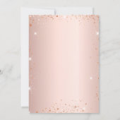 Bruiloftfeest Paris Eiffeltoren roze goud luxe Kaart (Achterkant)