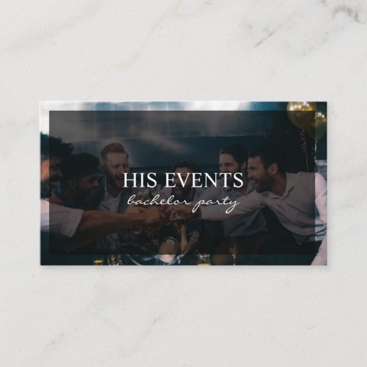 Bruiloftfeest voor vrijgezellen visitekaartje (Voorkant)