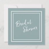 Bruiloftfeest Zomer Salie en Wit Kaart (Achterkant)