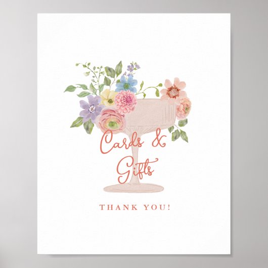 Bruiloftkaarten en -cadeaus voor de Love in Bloom Poster (Voorkant)