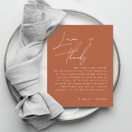 Bruiloftontvangstkaart met landelijke Terracotta s