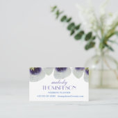 Bruiloftplanner, Roze Rose Elegante Visitekaartjes (Staand voorkant)