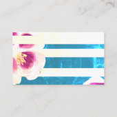 Bruiloftplanner, Roze Rose Elegante Visitekaartjes (Achterkant)